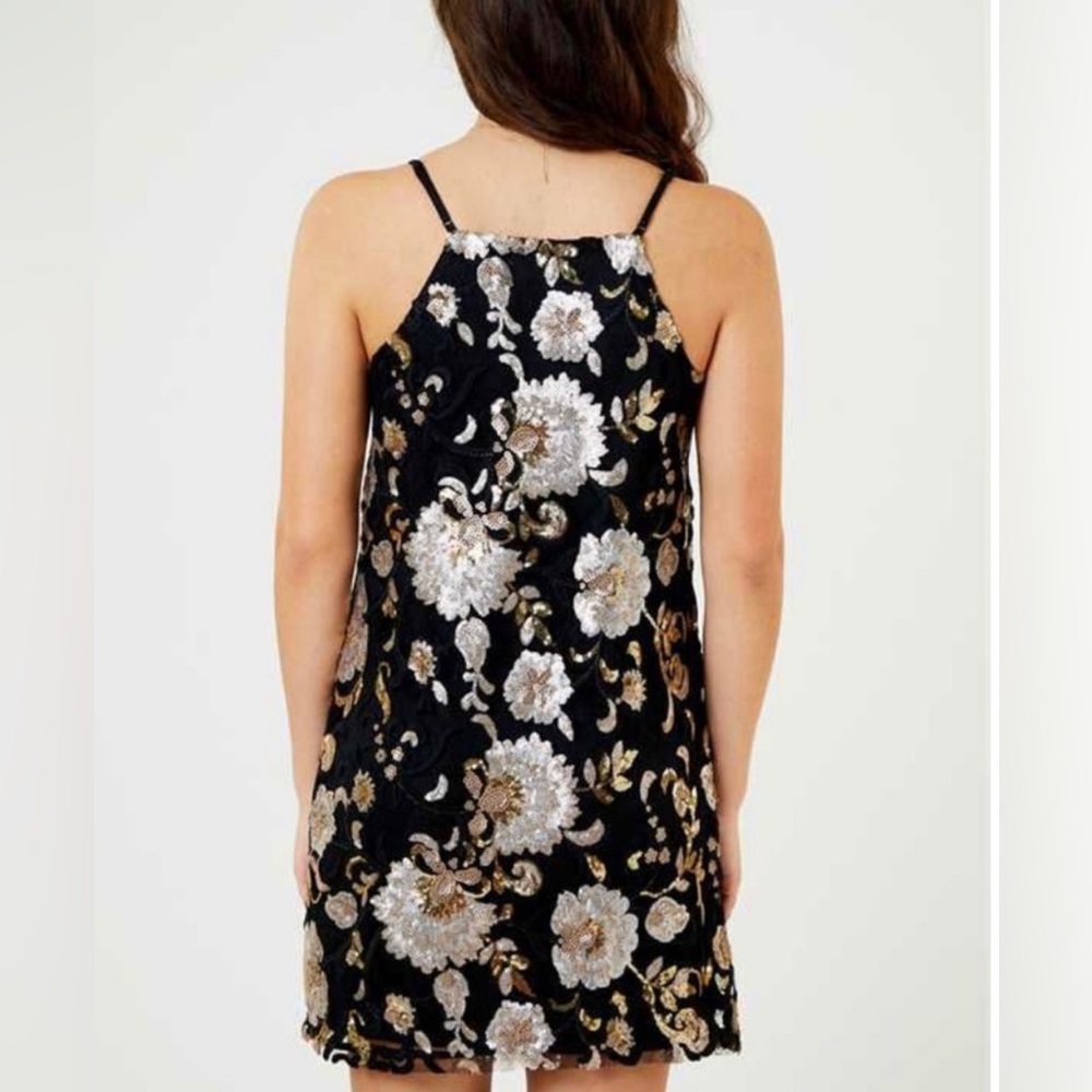 Altar'd State Sequin floral Dress - Picture 3 of 10